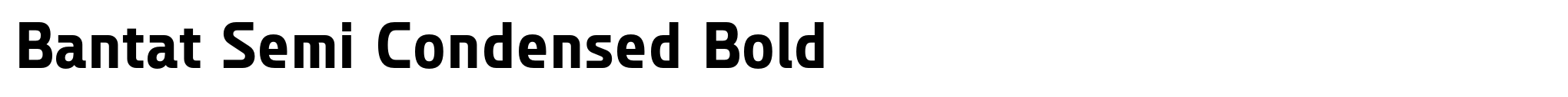Bantat Semi Condensed Bold image